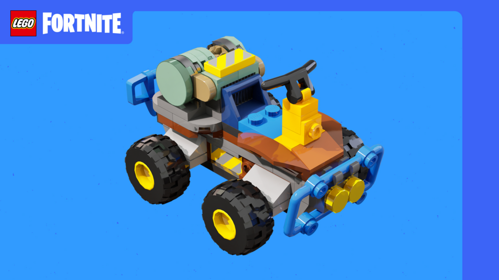 The Speeder vehicle in Lego Fortnite