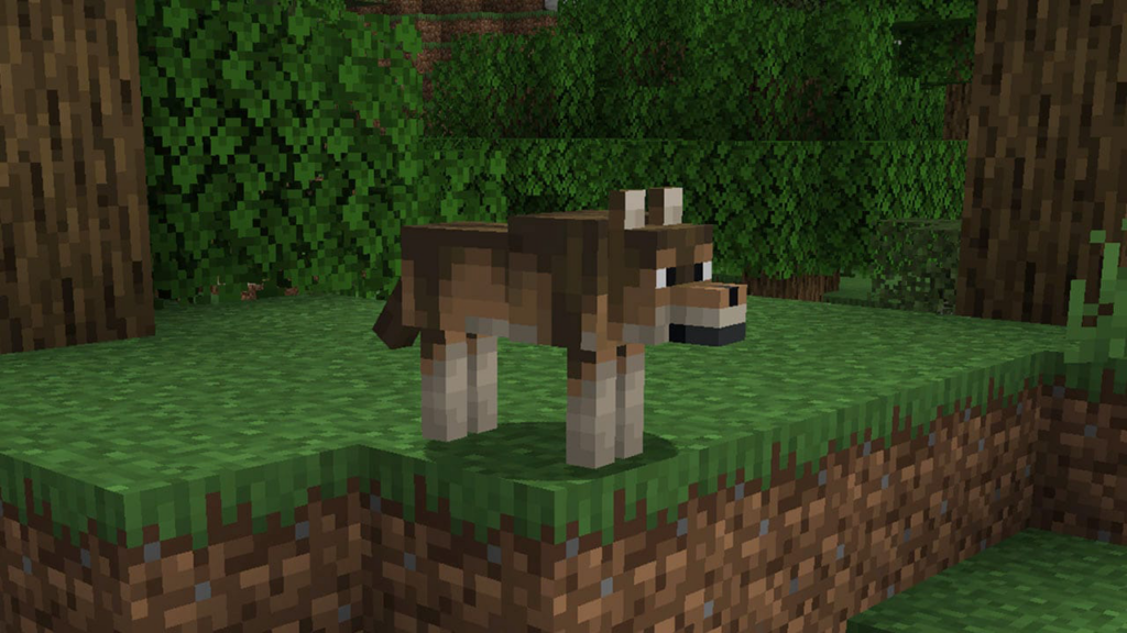 The Woofs Wolf in the Minecraft video game