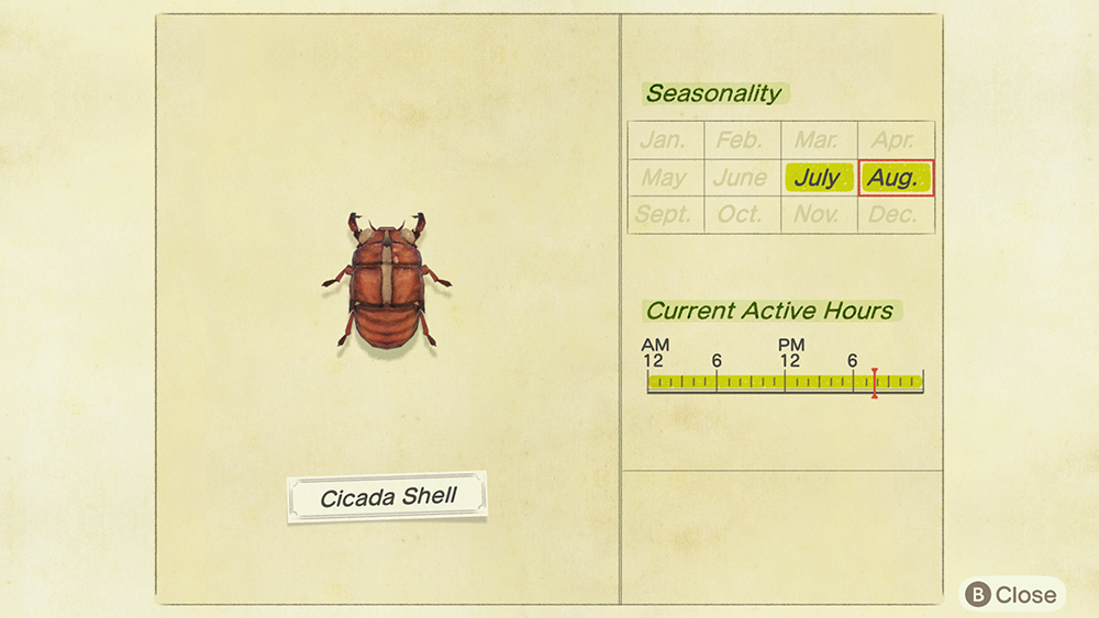 Animal Crossing New Horizons: How to Catch a Cicada Shell « SuperParent