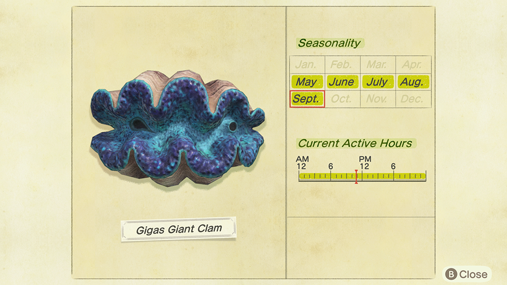 Animal Crossing New Horizons: How to Catch a Gigas Giant Clam
