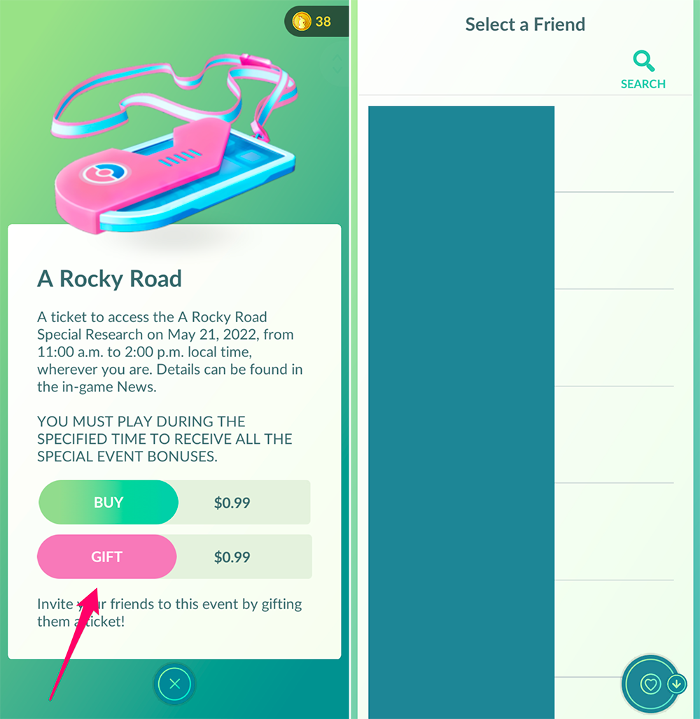 You can now gift event tickets to your friends! – Pokémon GO