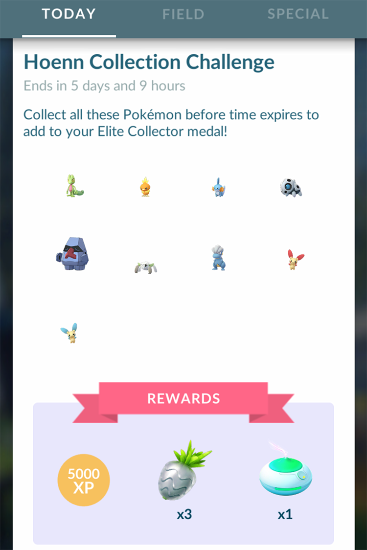 Pokémon Go Hoenn Collection Challenge: How to complete the