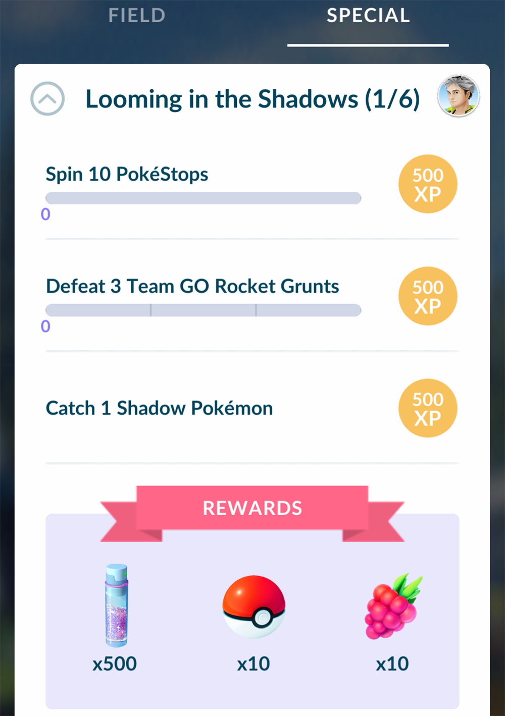 Pokemon Go: Team Rocket Leader Battles and Looming in the Shadows quest and  rewards