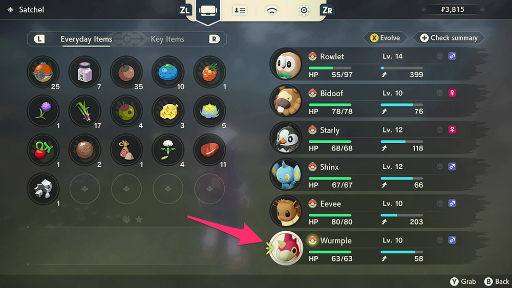 Pokémon Legends: Arceus: How To Swap Pokémon