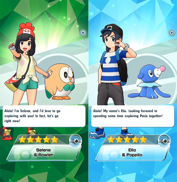 ◓ Pokémon Masters EX: Selene e Elio da região de Alola invadem o