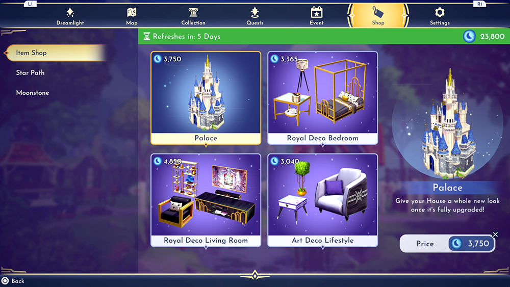 The Premium Shop in 'Disney Dreamlight Valley'; Source: SuperParent