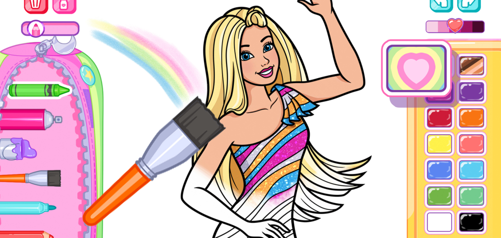 Barbie Color Creations Features Coloring Pages and Design